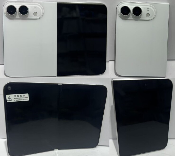 En läckt modell av iPhone Ultra i vitt.