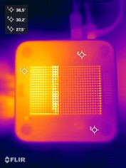 Asus ExpertCenter PN54 stresstest (undersida)