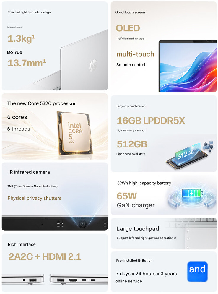 Kärnspecifikationer för StarBook Plus 14 med Wildcat Lake CPU (maskinöversatt)