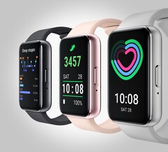 Samsung Galaxy Fit4 verkar i stort sett ha samma design som Galaxy Fit3 som visas på bilden.