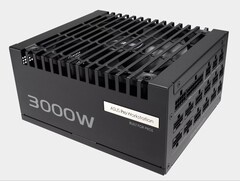 Asus Pro WS 3000W Platinum PSU med fyra 12V-2x6-anslutningar. (Bildkälla: Asus)