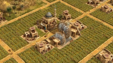 En bild som visar en gård i Anno 1404 – History Edition.