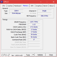 CPU-Z Minne