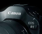 En närbild av Canon EOS R1.