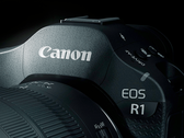 En närbild av Canon EOS R1. 