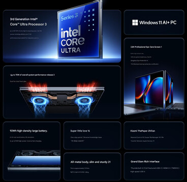 Kärnspecifikationer för Redmi Book Pro 14 2026 (maskinöversatt)