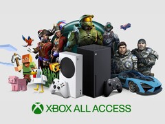 Xbox All Access-banner med Xbox-konsoler på bilden