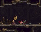 En bild som visar Den ångerfulle och en fiende i Blasphemous 2.