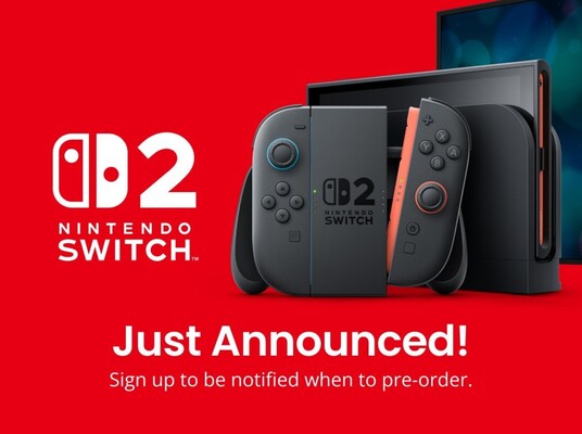 GameStop Switch 2 förbeställningsbanner (Bildkälla: GameStop)