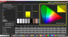 CalMAN ColorChecker (AdobeRGB-målfärgrymd)