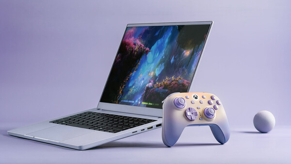 8BitDo Ultimate 3-kontrollen för Xbox – Lavender Edition är kompatibel med Windows-datorer, Android- och Apple-enheter.
