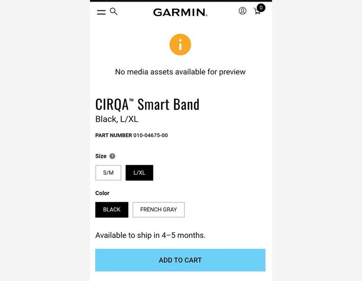 Det läckta Garmin CIRQA Smart Band