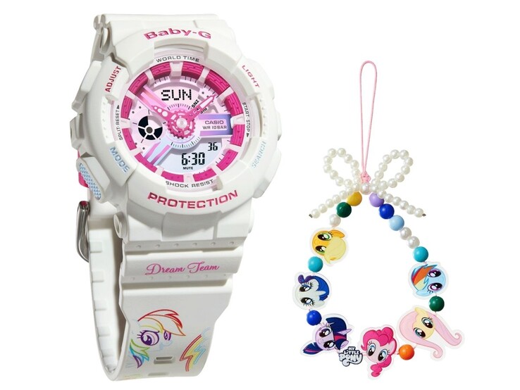Klockan Casio G-Shock Baby-G x My Little Pony BA-110XMLP25-7PFUN. (Bildkälla: Casio)