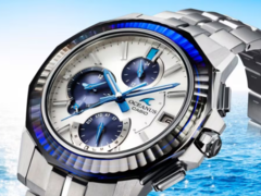 Klockan Casio Oceanus Manta OCWS6000PB7A finns nu tillgänglig i USA. (Bildkälla: Casio)