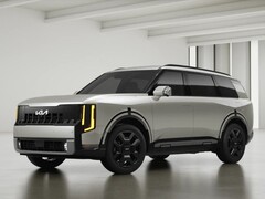 Kia Telluride 2027 avbildad i färgen Ivory Silver