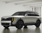Kia Telluride 2027 avbildad i färgen Ivory Silver