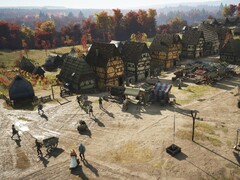 En stad i Manor Lords. (Bildkälla: Salvic Magic)