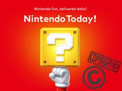 Nintendo Today! app med copyright-symbol (Bildkälla: Nintendo of America, Laws.com med ändringar)