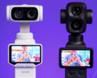 Insta360 Luna Ultra bredvid DJI Osmo Pocket 4P.
