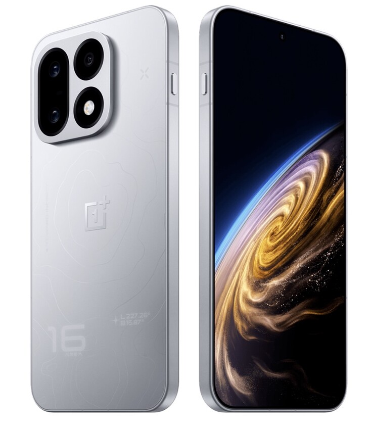 OnePlus 16 i färgvarianten ”Tomorrow’s Starlight”.