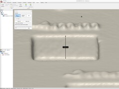 Mätning av 4 mm djup på Scanbench i QuickSurface