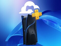 Mockup av PS6-konsolen med PlayStation Cloud Gaming-logotypen