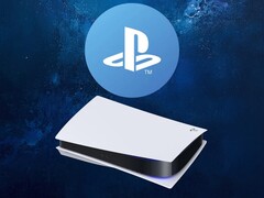 Banner med PSN-logotyp och PS5-konsol som visas