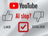 Banner för YouTube AI slop rating visas