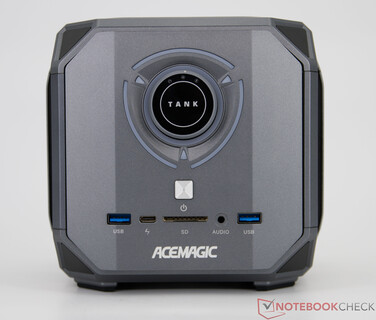 Acemagic M1A Pro+ - Anslutningar på frontpanelen