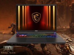 MSI Vector 16 HX AI väger cirka 2,7 kg (5,95 lbs) (Bildkälla: MSI, Bethesda, redigerad)
