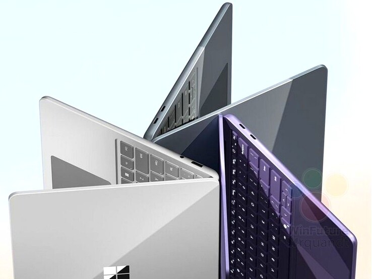 Surface Laptop 13" kommer att finnas i tre färgalternativ, precis som Surface Pro 12". (Bildkälla: via Roland Quandt &amp; WinFuture)