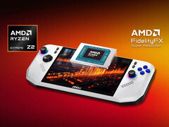 MSI Claw A8 är den första spelhanddatorn som levereras med AMD:s Ryzen Z2 Extreme APU. (Bildkälla: MSI)