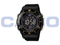 Casio AE-1700H-1B (bilden) kommer att ha guldfärgade detaljer och en negativ display. (Bildkälla: Casioblog - redigerad)