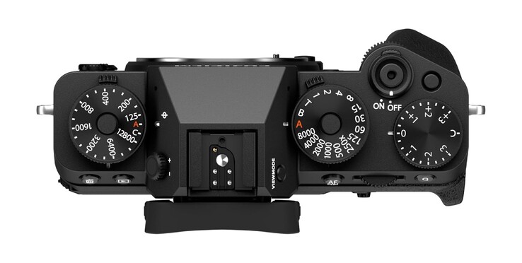 Justeringsrattarna på ovansidan förväntas få en ny design jämfört med Fujifilm X-T5 som visas på bilden.