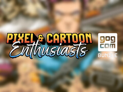The Pixel and Cartoon Enthusiasts GOG Bundle har 14 indiespel. På bilden: redigerad omslagsbild av Ashworld. (Bildkälla: Humble Bundle)
