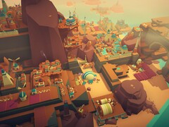 En bild som visar byggnader i Islanders, nu med 70% rabatt på Steam.