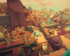 En bild som visar byggnader i Islanders, nu med 70% rabatt på Steam.