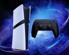 PS5 Pro-konsolen med DualSense-handkontroll visas (Bildkälla: Sony PlayStation med ändringar)