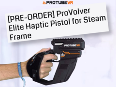ProVolver Elite Haptic Pistol-kontroller för Steam Frame. (Bildkälla: ProTubeVR)