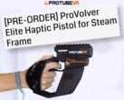ProVolver Elite Haptic Pistol-kontroller för Steam Frame. (Bildkälla: ProTubeVR)