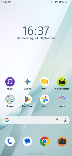 Sony Xperia 10 VIII: Hemskärm