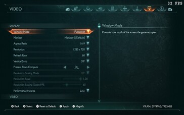 Doom: The Dark Ages Steam Deck-inställningar (bildkälla: Notebookcheck)