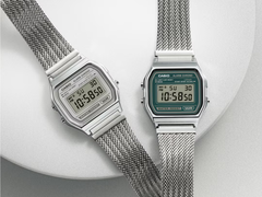 Från vänster till höger (på bilden), Casio A158 WEM-7JF och A158 WEM-3JF. (Bildkälla: Casio Japan)
