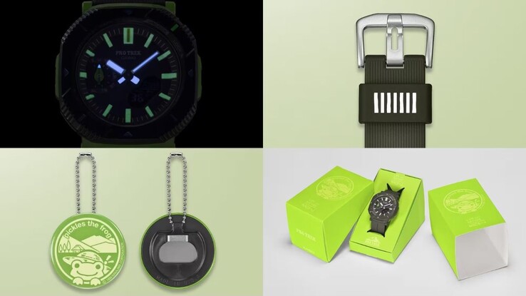 Klockan Casio Pro Trek x Japans naturskyddsförening x Pickles the Frog PRJ-B001NJ-3
