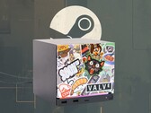 Steam Machine avbildad med anpassad frontplatta