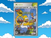 Bild på Xbox-förpackningen till The Simpsons: Hit &amp; Run visas