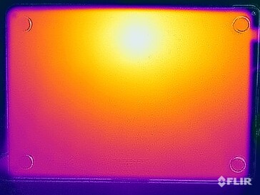 Spänningsprovning av yttemperatur (nedre sidan)