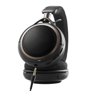 De trådlösa hörlurarna Audio-Technica ATH-AL5NC kan även användas som hörlurar med sladd.