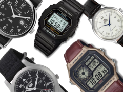 Märken som Casio, Seiko och Citizen är välkända för att designa funktionella klockor för långt under 150 dollar. På bilden - flera klockor från de ovannämnda märkena. (Bildkälla: Casio, Seiko, Timex, Orient - Redigerad)