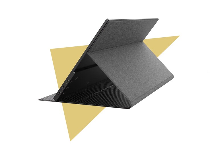 Ett inbyggt stativ med magnetiskt lock medföljer.